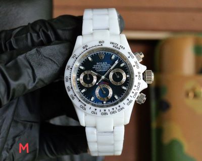ROLEX Daytona Swiss Real Ceramic Case Sapphire Glass Blue 43MM Watch